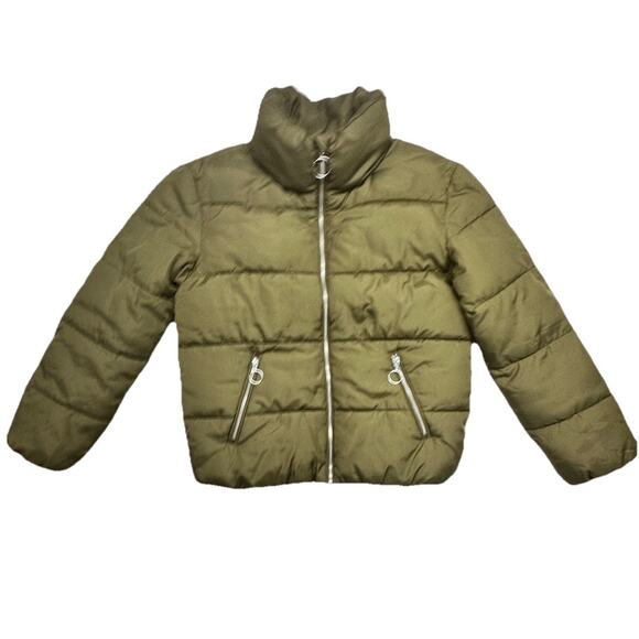 Altard State Womens Coat Size Small Green Puffer Jacket With Satin Lining - Picture 1 of 9